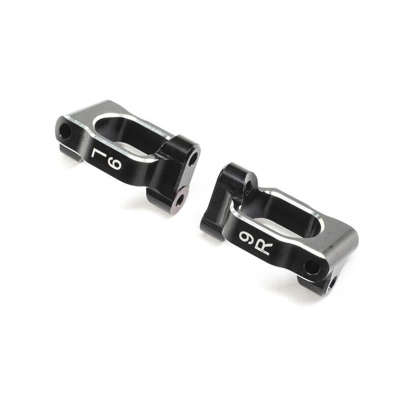 TLR Caster Block Set, 9 deg, Aluminium, 22X-4