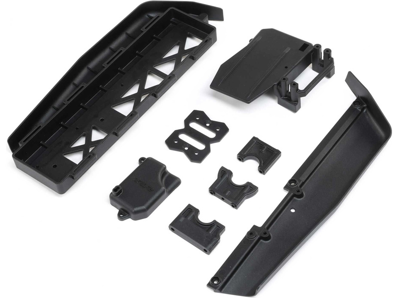 TLR Battery Tray, Center Diff and Servo Mount, 8XE 2.0