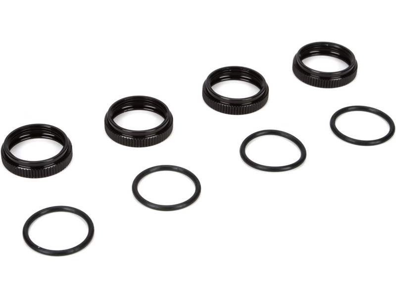 TLR 16mm Shock Nuts and Orings, 8ight Buggy 3.0