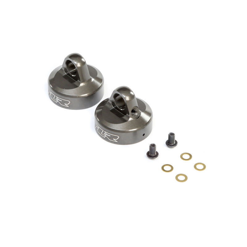 TLR 16mm Bleeder Shock Cap, Aluminium, 2pcs, 8X Elite