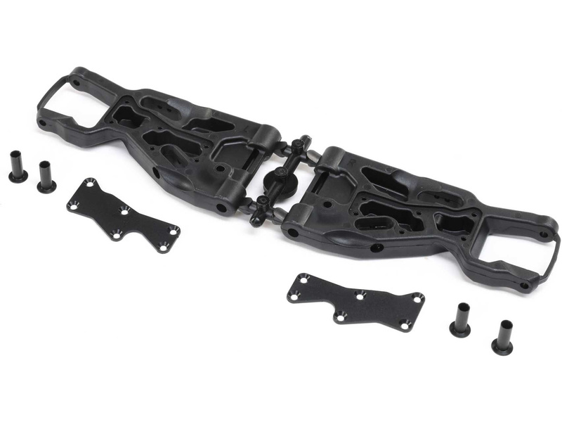 TLR Front Arm Set with Inserts, 8X 2.0, 8XE 2.0