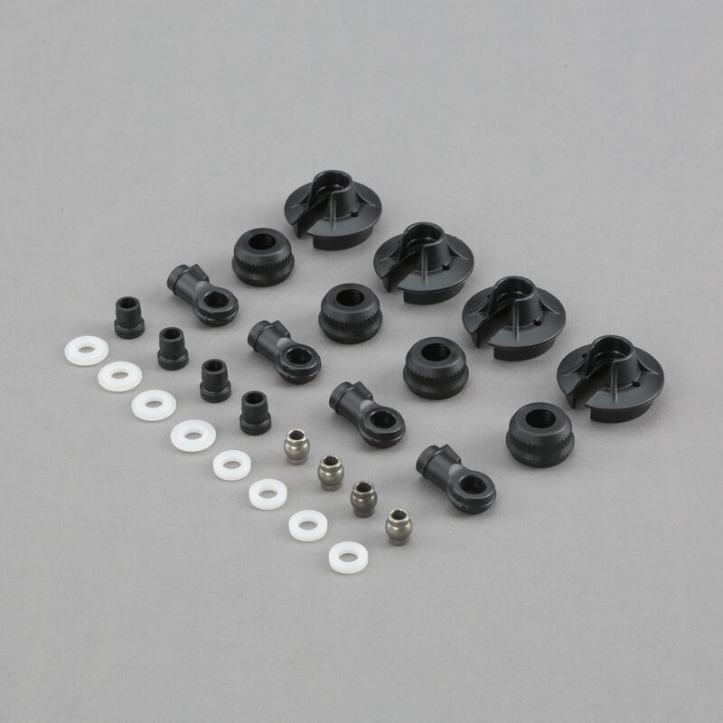 TLR 5IVE-B Shock Plastics & Balls (4) 5B/5T