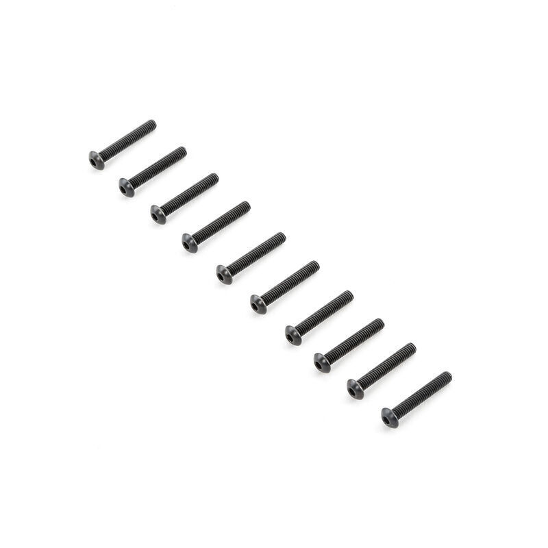 TLR Button Head Screws, M4x25mm (10)