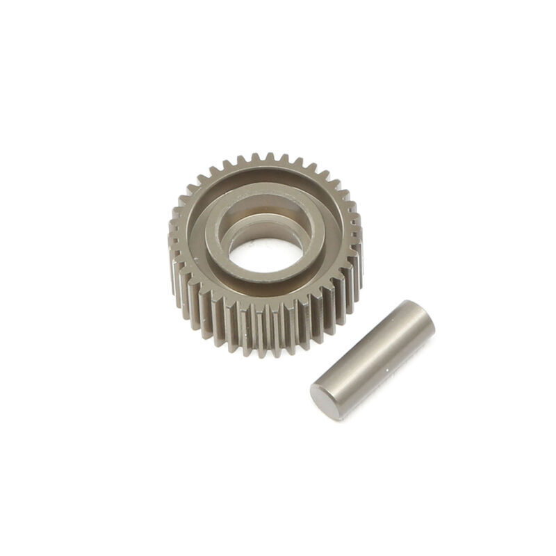 TLR Aluminum Idler Gear & Shaft, Laydown- 22 4.0