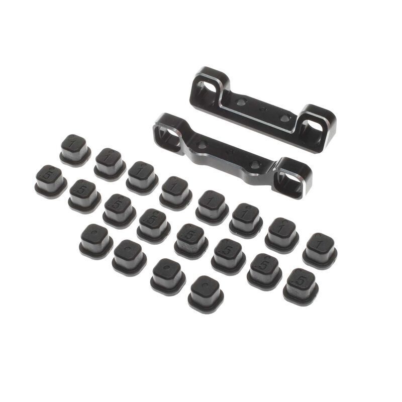 TLR Adjustable Pivot Set, C & D, Black, 22 5.0