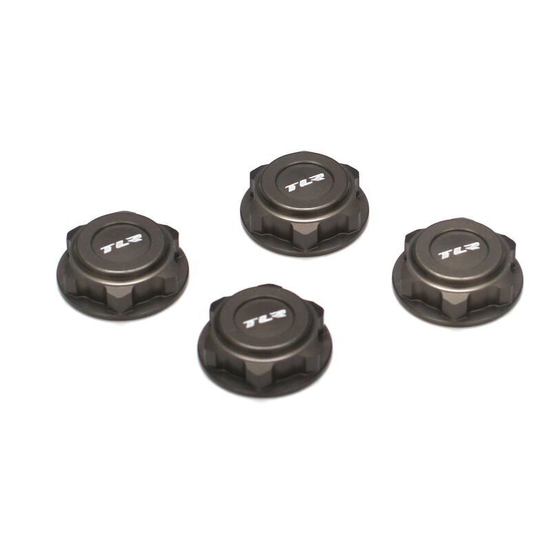 TLR Covered 17mm Wheel Nuts, Aluminium, 8X Elite