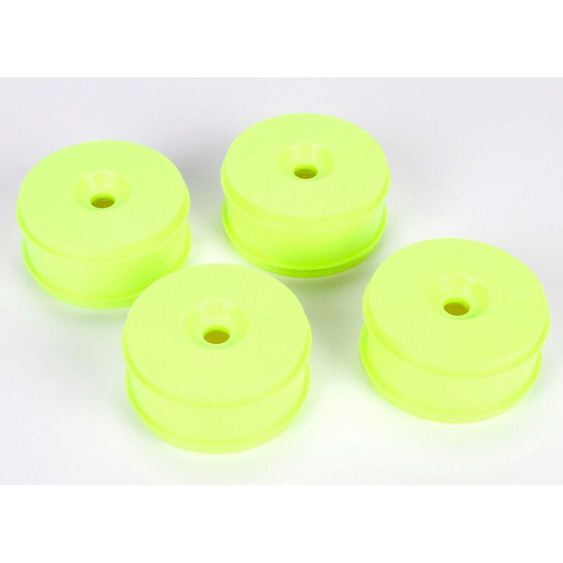 TLR 1/8 Buggy Dish Wheel, Yellow, 4pcs, 8X Elite