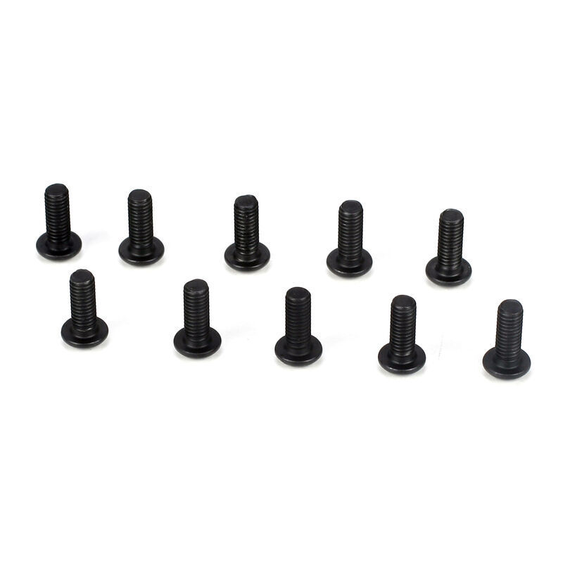 TLR Button Head Screws, M3 x 8mm, 10pcs