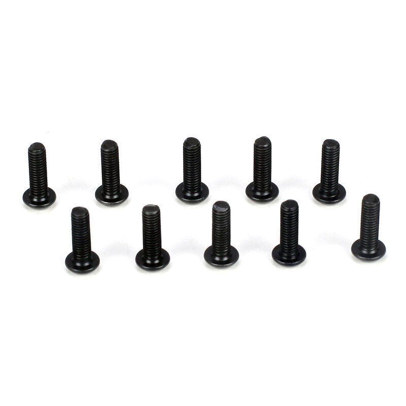 TLR Button Head Screws, M3 x 10mm, 10pcs