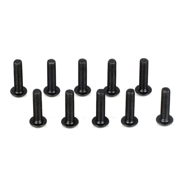 TLR Button Head Screws, M3 x 12mm, 10pcs