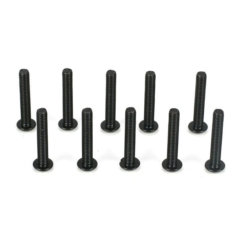 TLR Button Head Screws, M3 x 18mm, 10pcs, 8X Elite