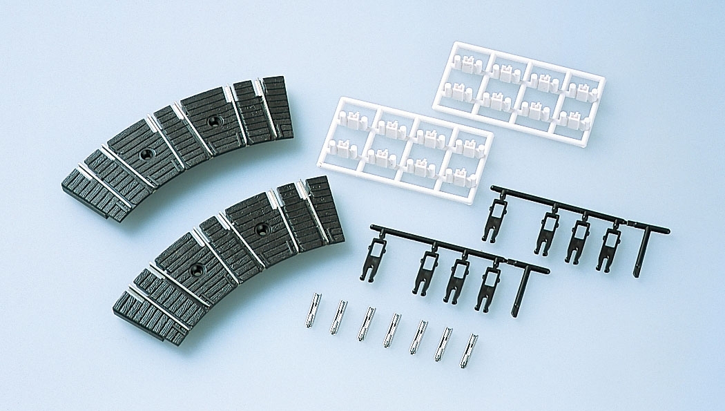 Tomix N Turn Table approach tracks, 2 sets of 3 tracks