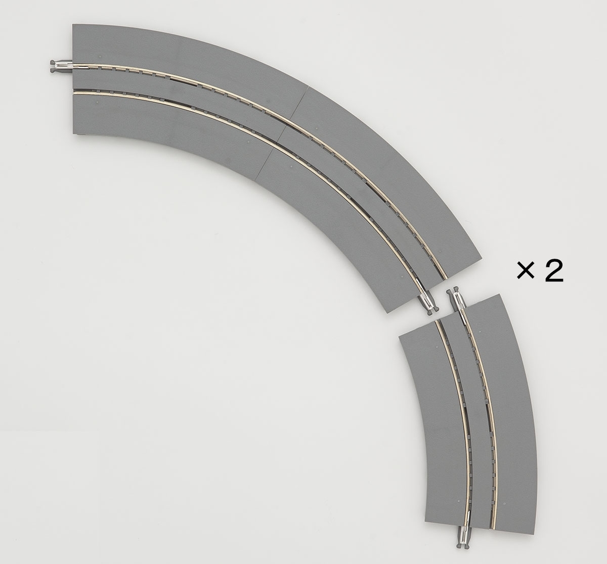 Tomix N Tram Mini Curve Track 5-1/2" 140mm 2 each of 30 & 60°