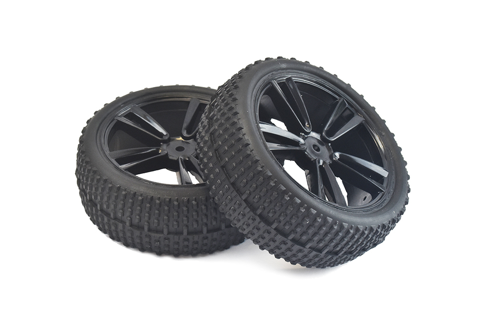 Tornado RC Front Tires and Rims For Buggy