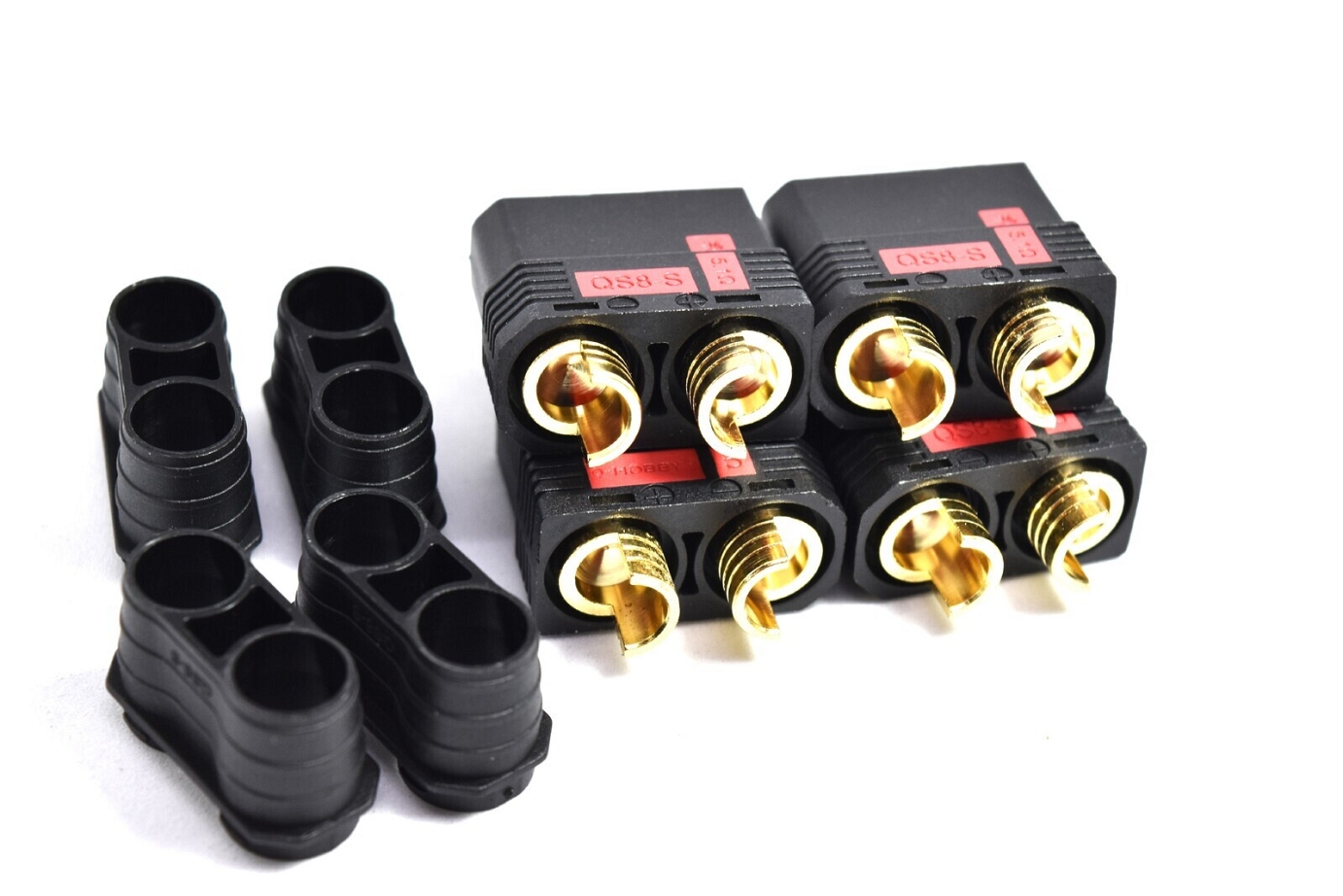 Black QS8 Plug female 4pcs/bag