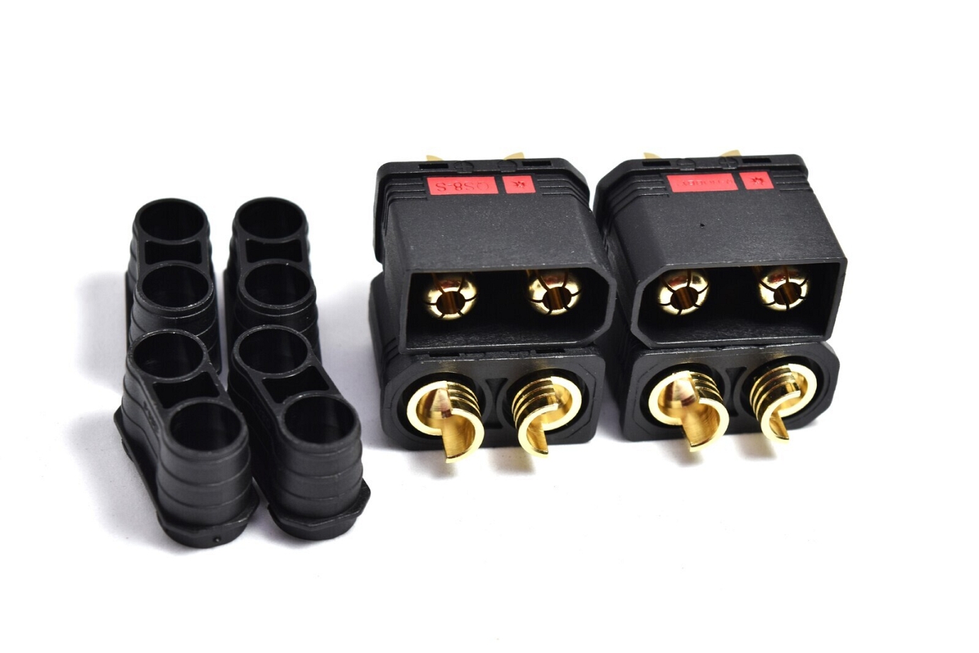 Black QS8 Plug male 4pcs/bag