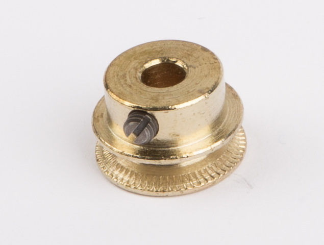 Wilesco 1628 Grooved Pulley. Polished Brass. 14 Mm Diameter